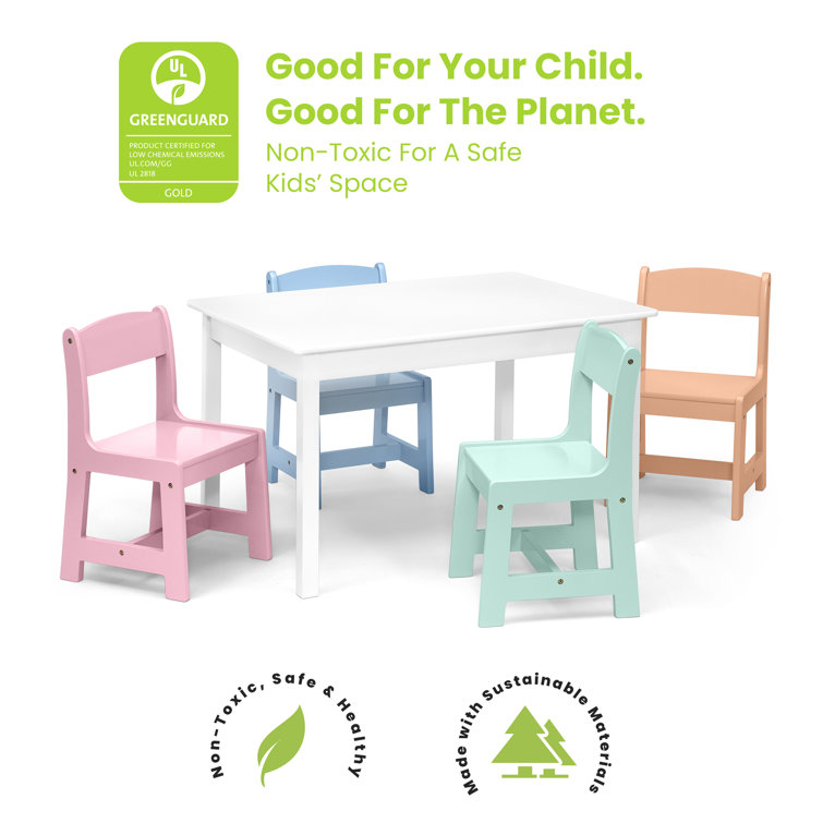 Delta Children Mysize Kids Table With 4 Chairs Reviews Wayfair